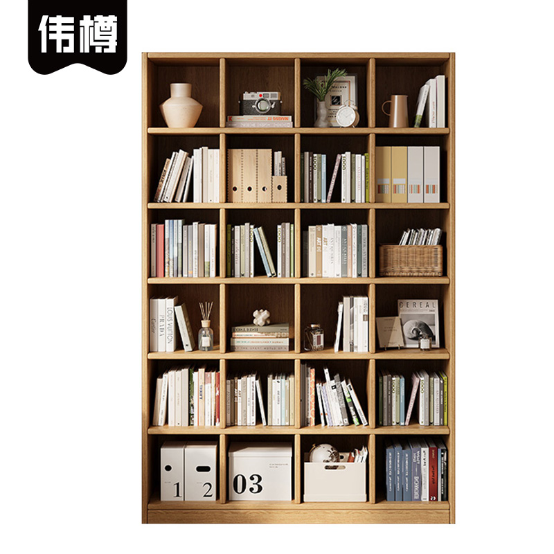 伟樽储物柜120*30*180cm6层24格组高清大图