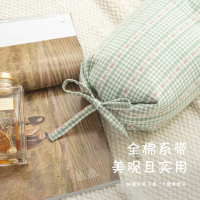 南极人(NanJiren) 纯棉荞麦枕颈椎枕圆枕头护颈椎助睡眠全棉睡觉专用长条枕芯圆柱糖果枕