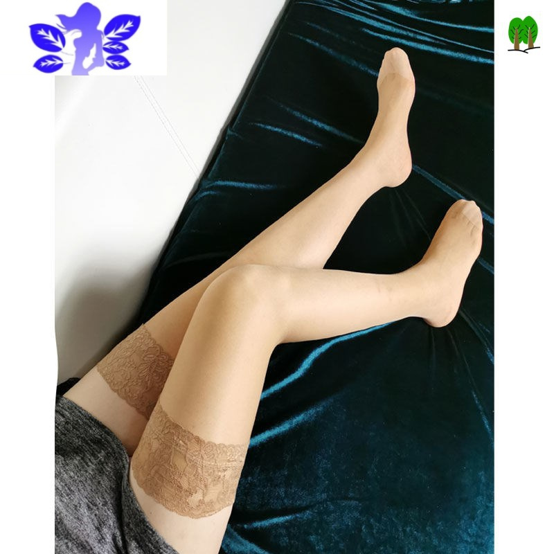 Ideamini加大码长筒丝袜女200斤胖MM加肥夏超薄款半截过膝防滑高筒大腿袜
