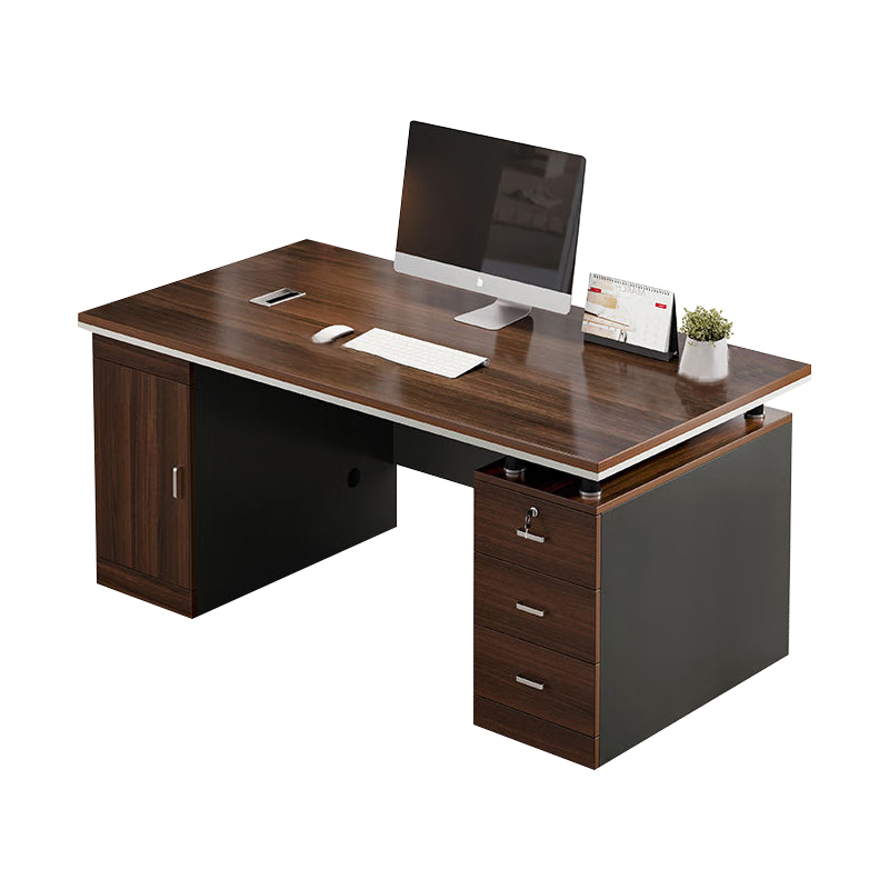 炯豪 实木办公桌 1.4m/张高清大图