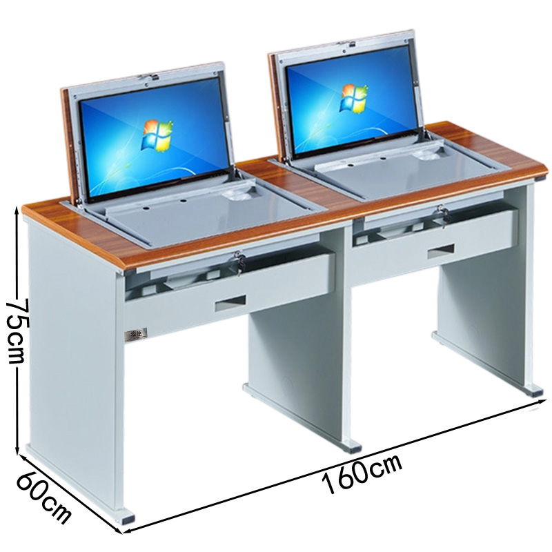 指臣翻转桌T型双人位张高清大图
