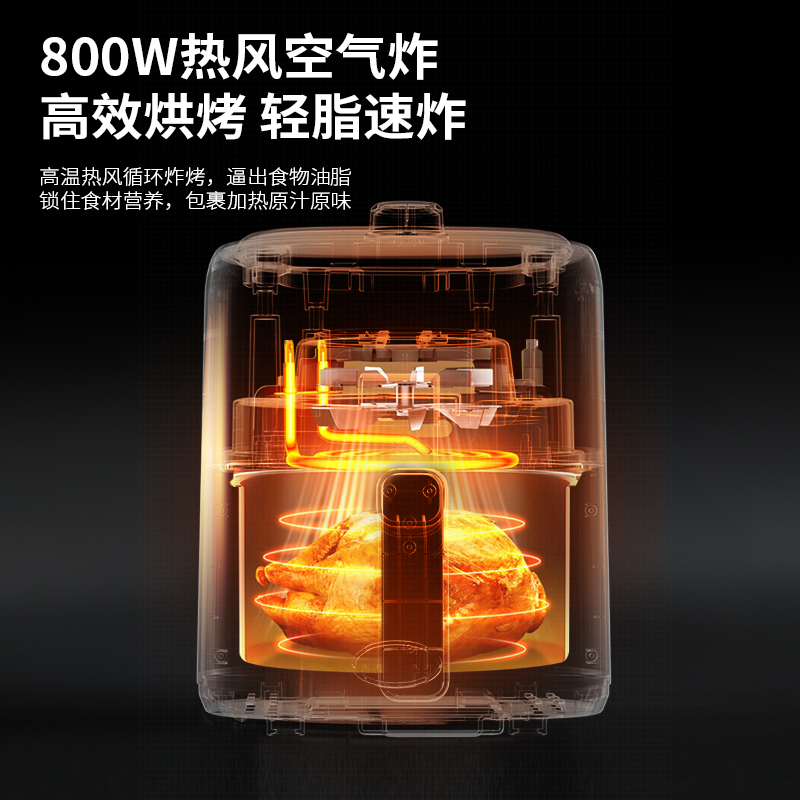 美菱 MELNG MZG-DY6060 空气炸锅 3L高清大图