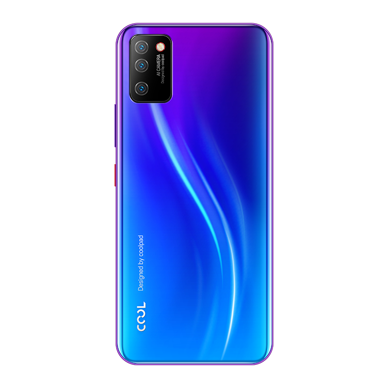 酷派cool10 6.5吋6+128水滴全面屏智能手机 玻璃后盖 侧面指纹解锁 4900毫安大电池 全网通4G 魅光蓝