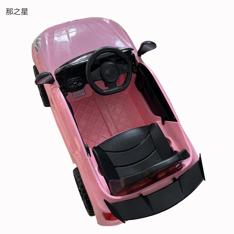 那之星 儿童电动四轮粉色跑车