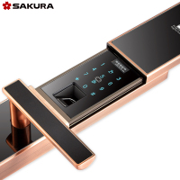 樱花(SAKURA)滑盖指纹锁密码智能感应卡手机APP电子防盗大门锁家用DZ-8989