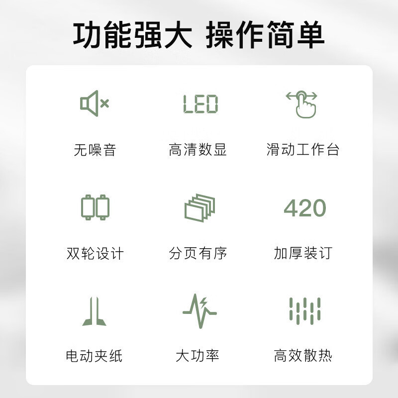 歌派/Gepad 全自动热熔式装订机 电动装订机 JZ-42W高清大图