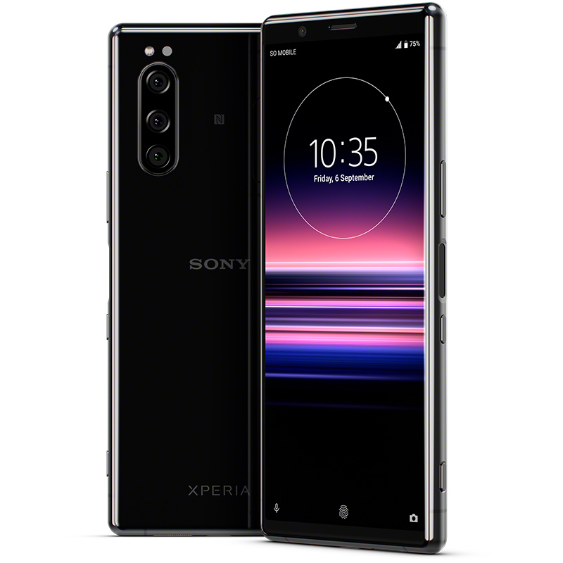 sony索尼手机xperia5三摄拍照录影4g游戏骁龙855双卡双待智能手机钻黑