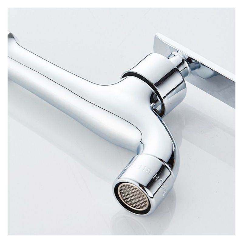 全铜拖把池水龙头单冷入墙式加长阳台拖布池墩布池普通防溅头快开