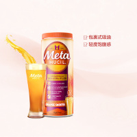 [张韶涵同款 吸油清肠代餐]Metamucil 美达施 香橙味 膳食纤维粉 72次/罐 美国进口 425克