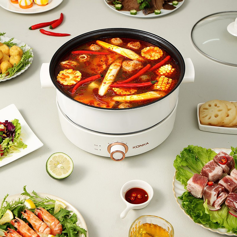康佳(KONKA) KGHG-1341 电火锅 多功能家用商用高颜值4L大容量高清大图