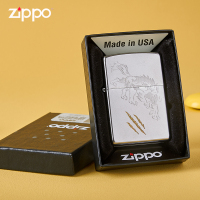[苏宁自营]Zippo美国进口打火机狼之传说个性创意狼爪磨砂防风煤油火机之宝