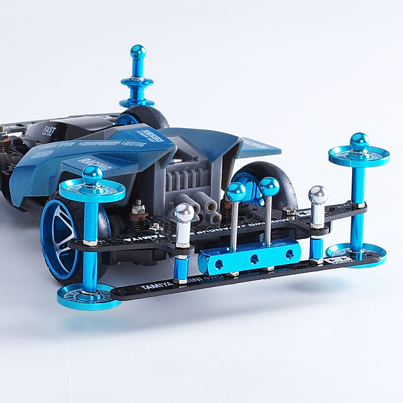 四驱车跑道拼装田宫改装迷你赛车mas2底避震四驱小子冲刺流星巨无霸