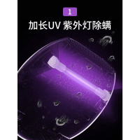 德尔玛（Deerma）仪家用床上小型去螨虫床铺紫外线机吸尘器除蝻 白色