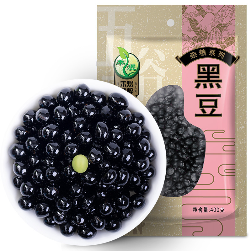 禾煜 黑豆 400g/袋 绿芯黑豆 五谷杂粮 粗粮 禾煜出品