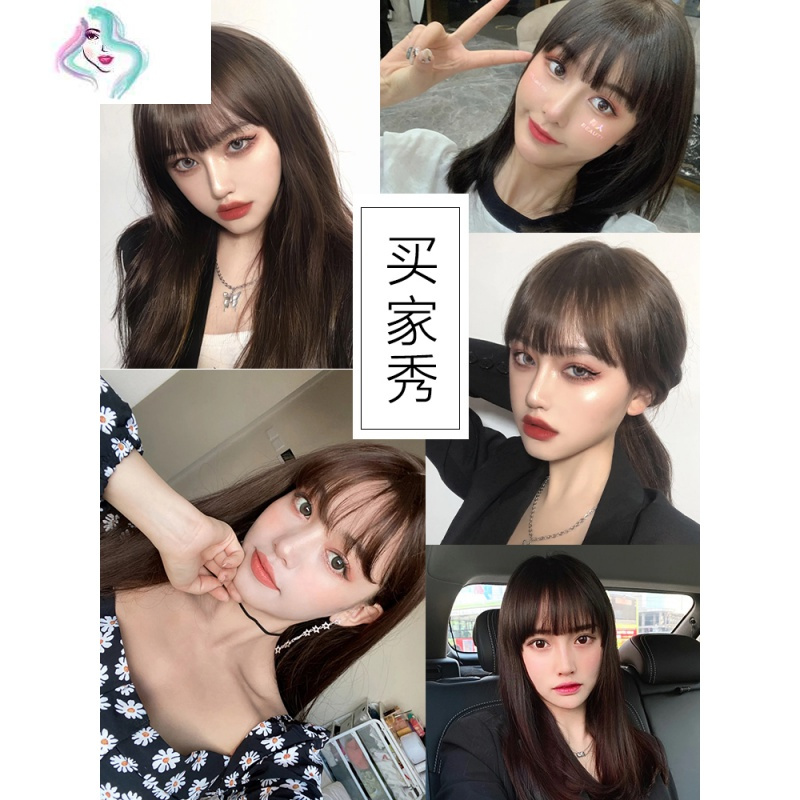 网红空气刘海女 轻薄自然3d假刘海头帘 隐形元假发