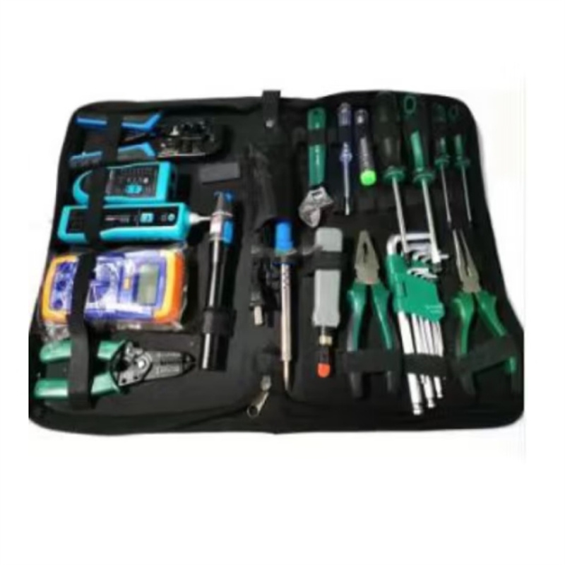 勇夺18件套通信安装弱电网络维护工程组合装维修箱包 工具包 套装高清大图