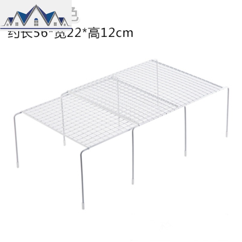 可伸缩铁艺厨房置物架橱柜碗碟架家用厨具沥水调味品收纳架整理架_2_958 网格白色