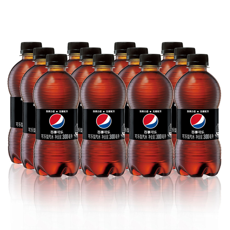 百事无糖可乐300ml*12瓶小瓶装夏日碳酸水饮料汽水苏宁宜品推荐