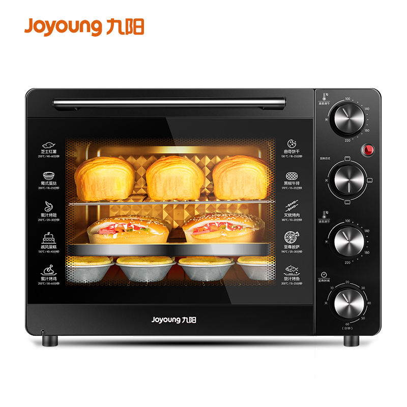九阳烤箱家用32l大容量电烤箱多功能上下独立控温定时可视披萨红薯