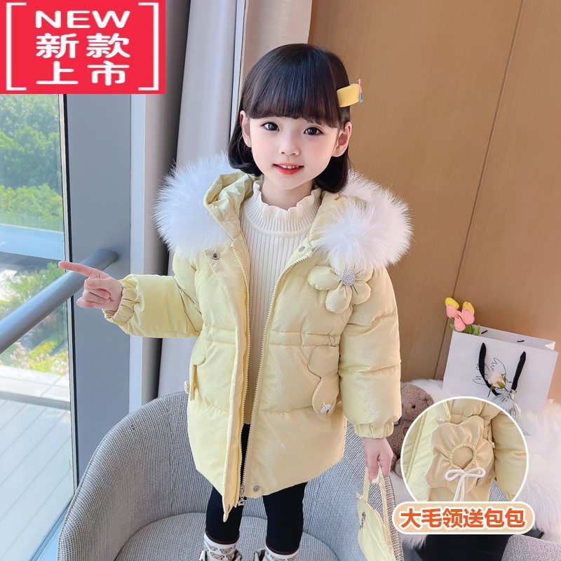 可莉允女童棉服宝宝棉衣冬季加厚保暖2022新款婴儿棉袄秋冬儿童外套冬装