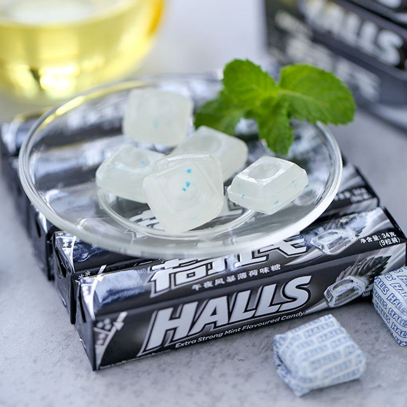 荷氏午夜风暴特强薄荷糖提神醒脑神器学生上课防困熬夜散装批发 午夜