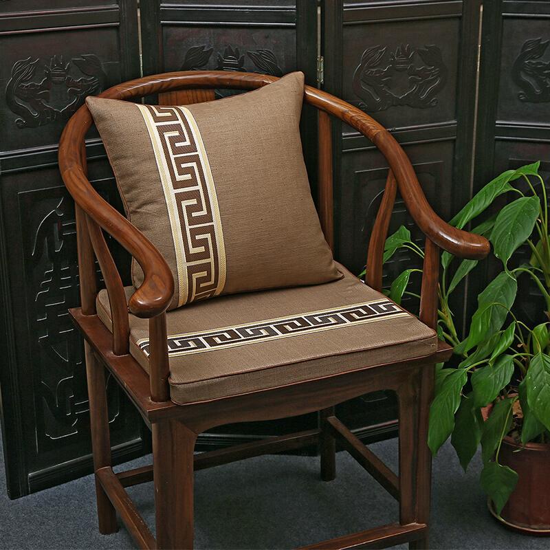 木儿家居坐垫木儿家居中式实木椅垫沙垫红木椅子坐垫棉麻米加条坐垫 价格图片品牌报价 苏宁易购木儿家居旗舰店