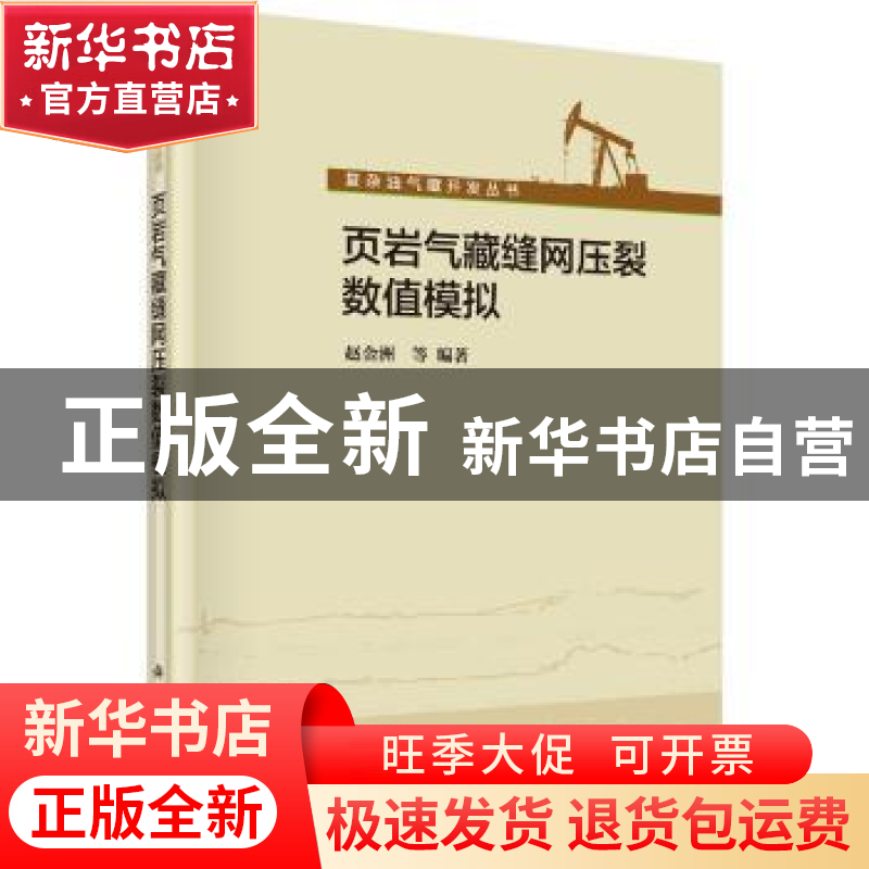 正版 页岩气藏缝网压裂数值模拟 赵金洲 等 科学出版社 978703042