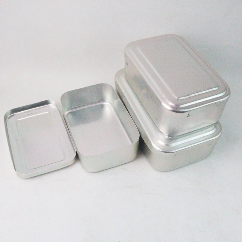 老式铝饭盒 复古铁饭盒吕长方形化验室消毒盒 蒸饭盒怀旧铝便当盒