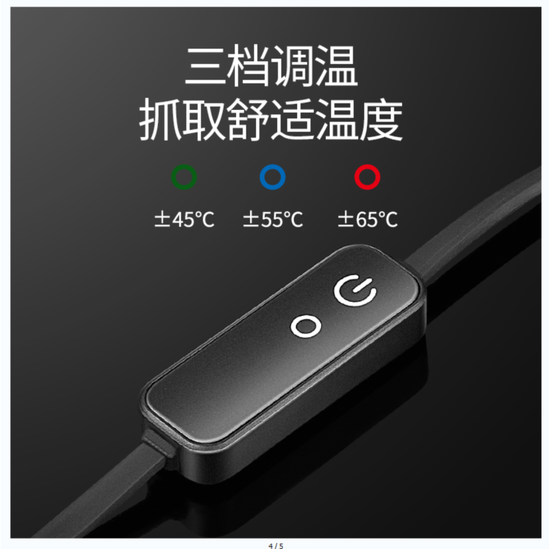 洛邦尚品(LBSP) 智能远红外u型枕 DRM01 电热便携飞机旅行记忆棉护颈枕 汽车头枕 办公室午睡午休靠枕头 灰色