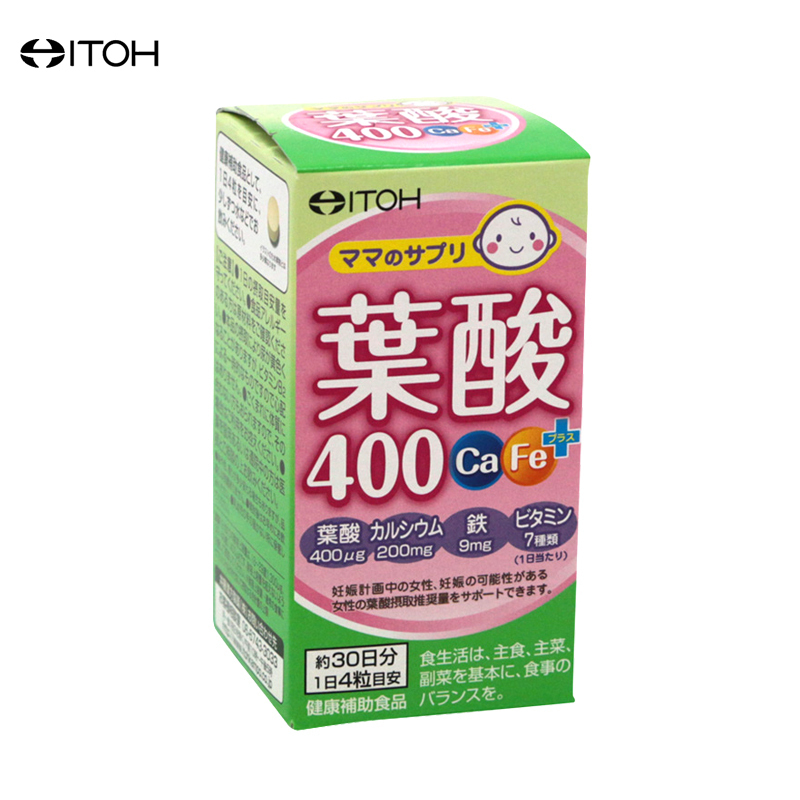 ITOH 井藤汉方 叶酸钙铁片 120粒/瓶
