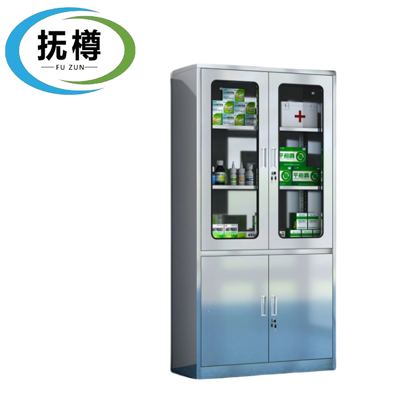 抚樽不锈钢西药柜大器高清大图