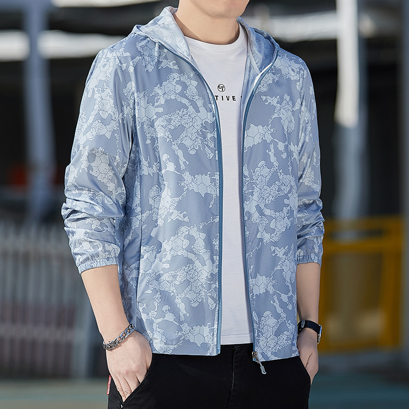 传奇保罗防晒衣男夏季皮肤衣超薄情侣运动皮肤衣连帽透气男女士防晒服