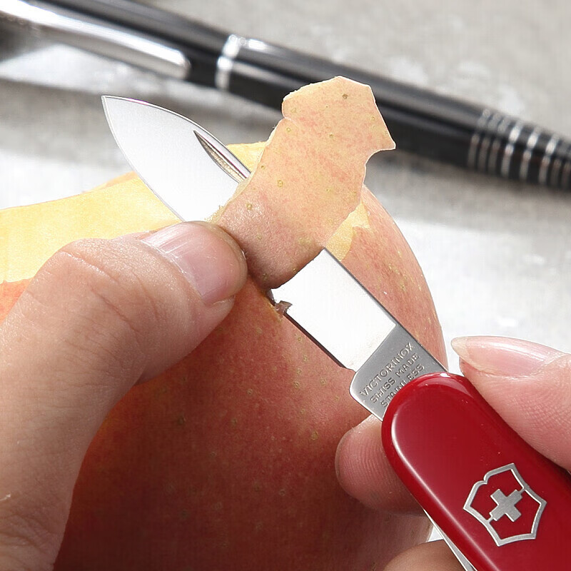 维氏(VICTORINOX)1.4713 瑞士军刀大当家91mm户外折叠刀防身小刀红