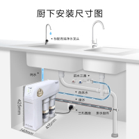 AO史密斯(A.O.Smith)厨下式家用直饮净水器NL1200D 小体积 1升大流量 净水机 纯水机