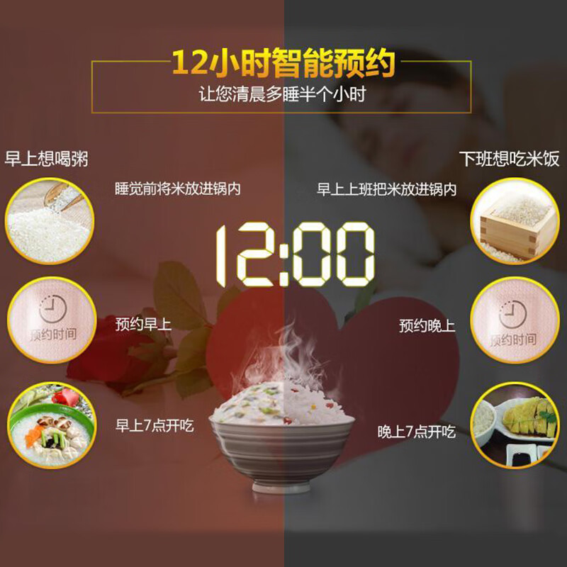 爱仕达(ASD)智享系列 4L不粘内胆电饭煲AR-F3016ED高清大图