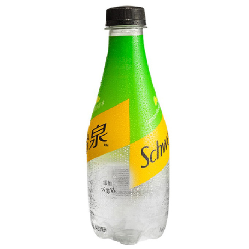 怡泉 Schweppes 柠檬味 苏打水 汽水饮料 零糖零卡 400ml*12瓶 整箱装 可口可乐出品