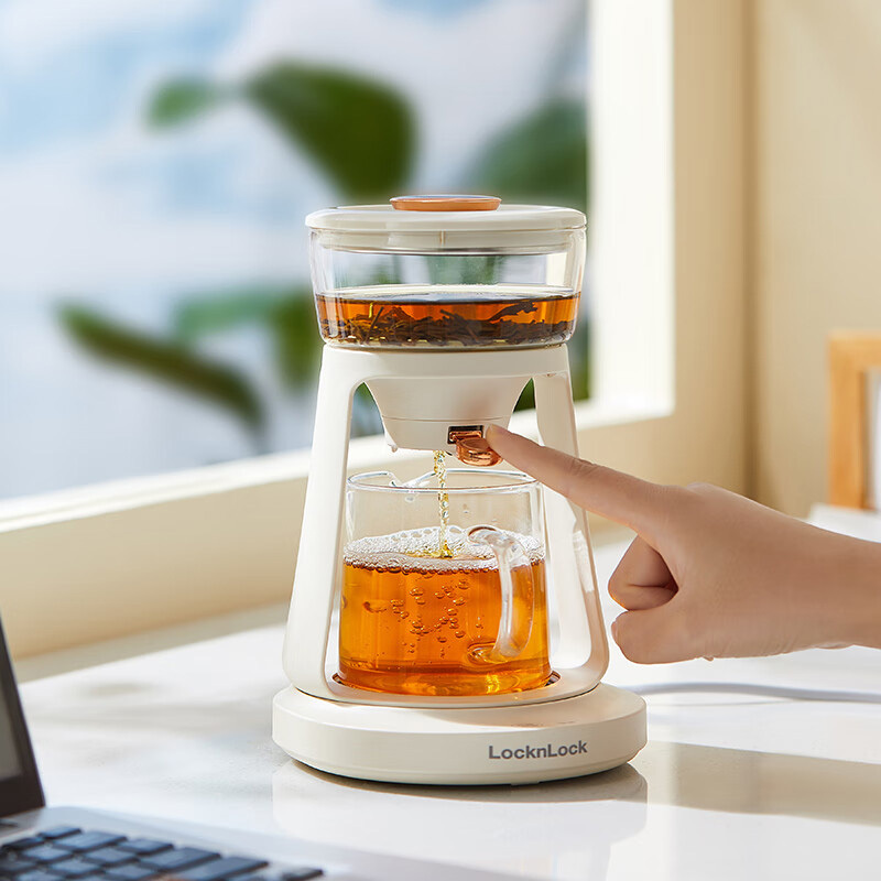 乐扣乐扣煮茶器0.25L智能烘茶EJC3515WHT一键过滤保温泡茶器高清大图