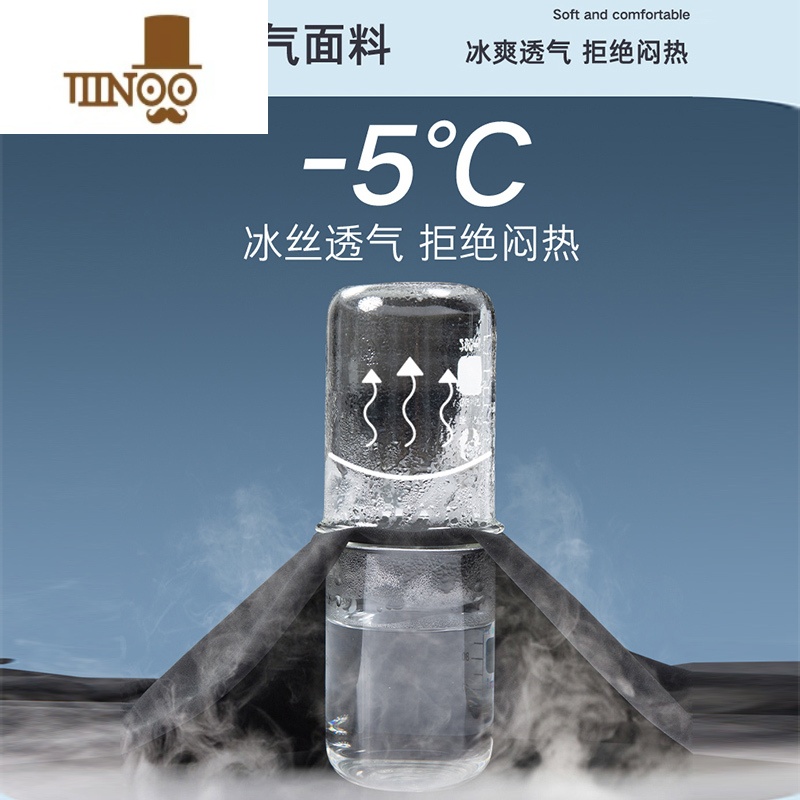 YANXU冰丝裤子男款夏季弹力宽松大码束脚速干运动裤男士九分休闲裤秋季高清大图