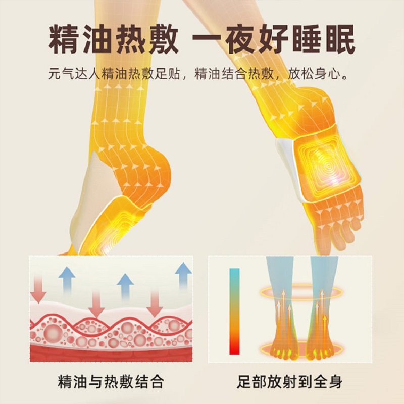 元气达人蕲艾雪松精油足贴两盒装高清大图
