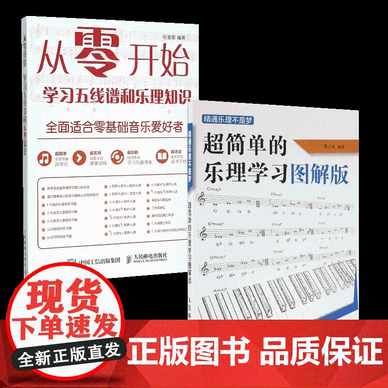 精通乐理不是梦 超简单乐理学习图解版+从零开始学习五线谱和乐理知识 乐谱五线谱初学入门音乐基础理论教程教材书籍 乐器吉他高清大图