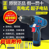 东成手电钻充电式手钻家用锂电动螺丝刀起子机东城工具12v手枪钻 双速一电一充(2000毫安)+套餐