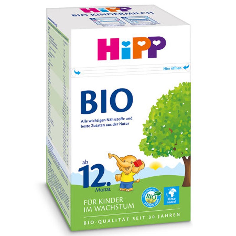 [快速直邮4盒装免邮包税]德国本土喜宝Hipp婴幼儿Bio有机配方奶粉4段12段1-2岁;2-3岁;3岁以上600g/盒高清大图