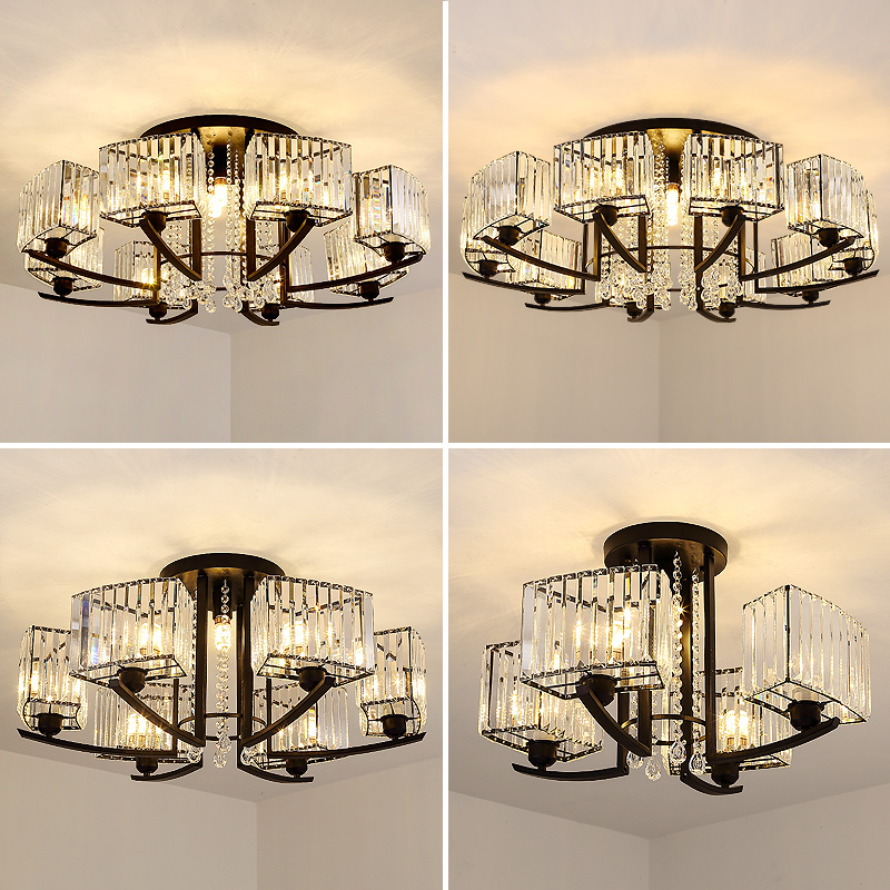 客厅灯美式水晶灯具组合闪电客全屋套餐简约现代水晶灯