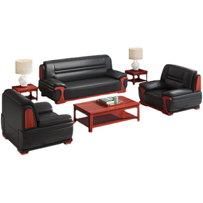 圣斯顿 HF9051-3-1 三人位西皮沙发 2200*830*820mm(单位:张)黑色高清大图