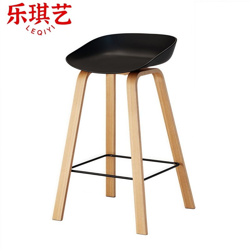乐琪艺 高脚凳 48*48*75cm D款 把高清大图