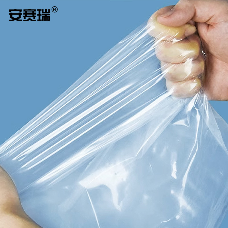 安赛瑞 透明平口塑料袋-材质:PE,尺寸:130*160cm,双面厚12丝,规格:10个/包 10582高清大图