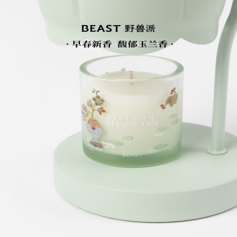 野兽派铃兰蜡烛融蜡灯香薰灯香氛烛台新婚女生日礼物节日送闺蜜 海上繁花小小铃兰灯香氛礼盒高清大图