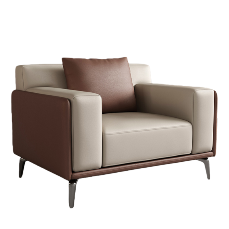 智叶舟办公沙发单人位105*88*73cm张高清大图