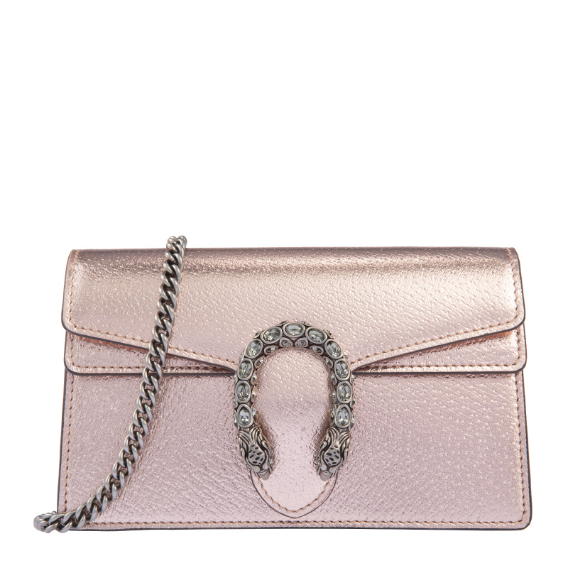 香港直邮 Gucci 女士香槟色皮革斜挎包 476432-1TRBR-8373
