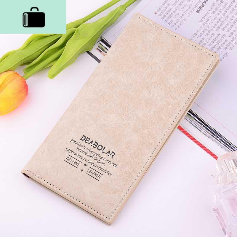 色钱包 长款男薄长款钱包男女长款日韩潮人个性情侣款青NEW LAKE图片